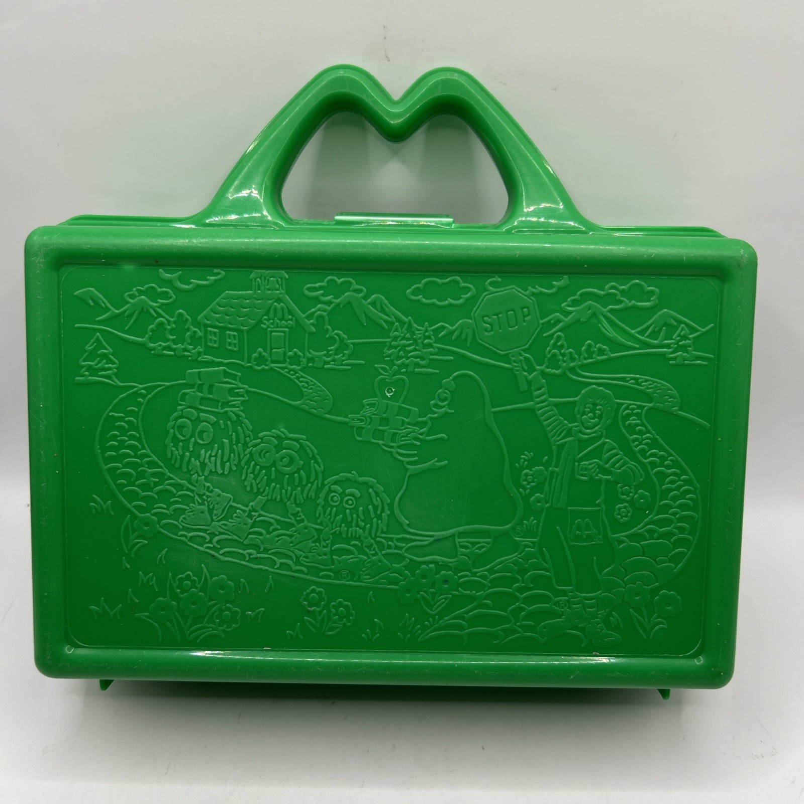 VTG 1988 McDonald\'s Happy Meal Green Plastic Lunch Box 
