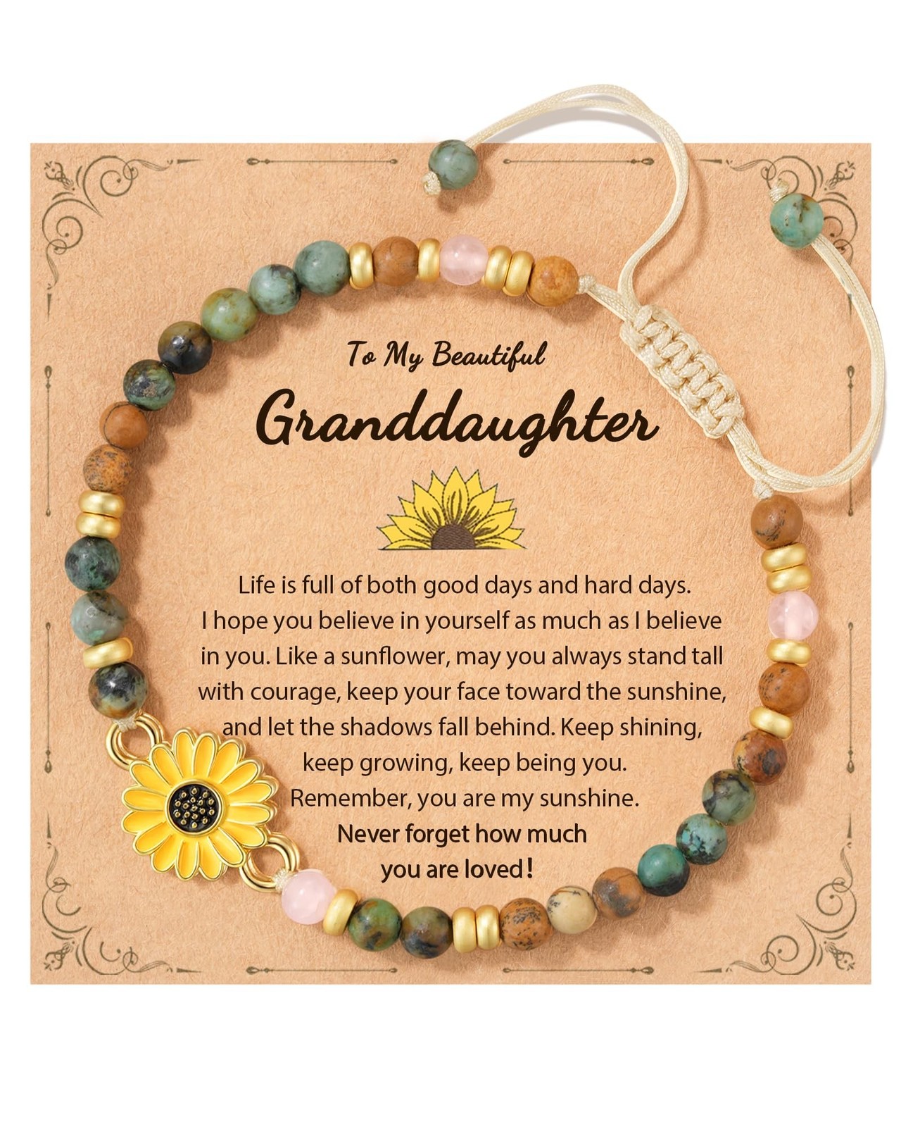 Tarsus Sunflower Gifts for Women Teens - Positivity, Love & Strength | Unique...