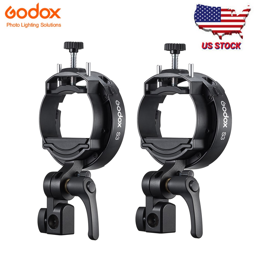 2X GODOX S3 Bowens Mount Flash Bracket for V100/V1Pro/V1/V860III/AD300/AD200