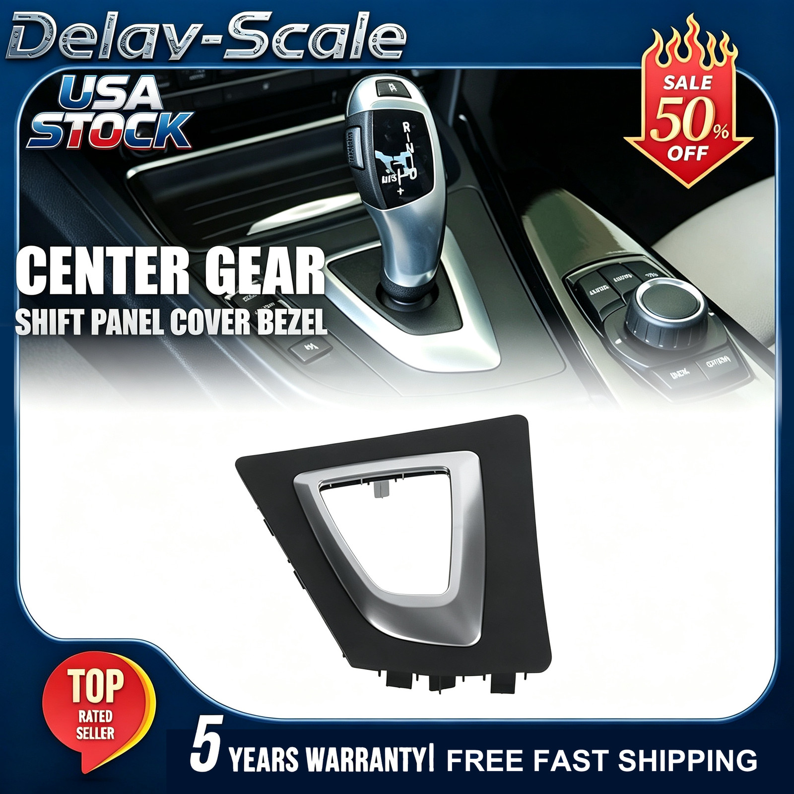 Auto Trans Center Shifter Gear Cover Trim Bezel Panel For BMW F30 F32 3 4 Series