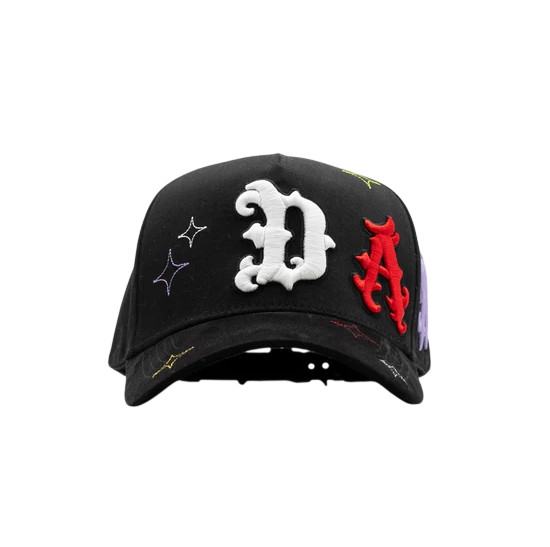 DANDY X SUMMER 2.0 BLACK SNAPBACK HAT DANDD MULTI