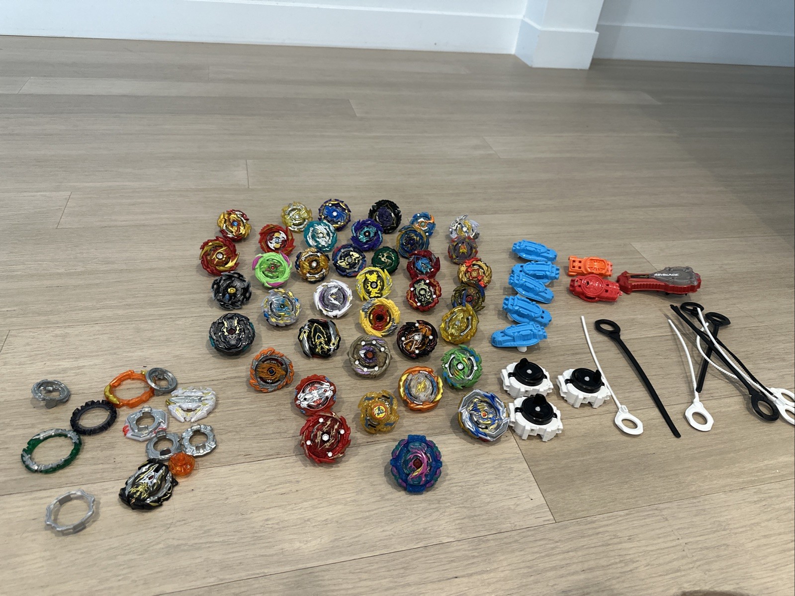 HUGE Beyblade Lot Rare With Many Pieces And Launchers 30+ See Pic Added Stadiums