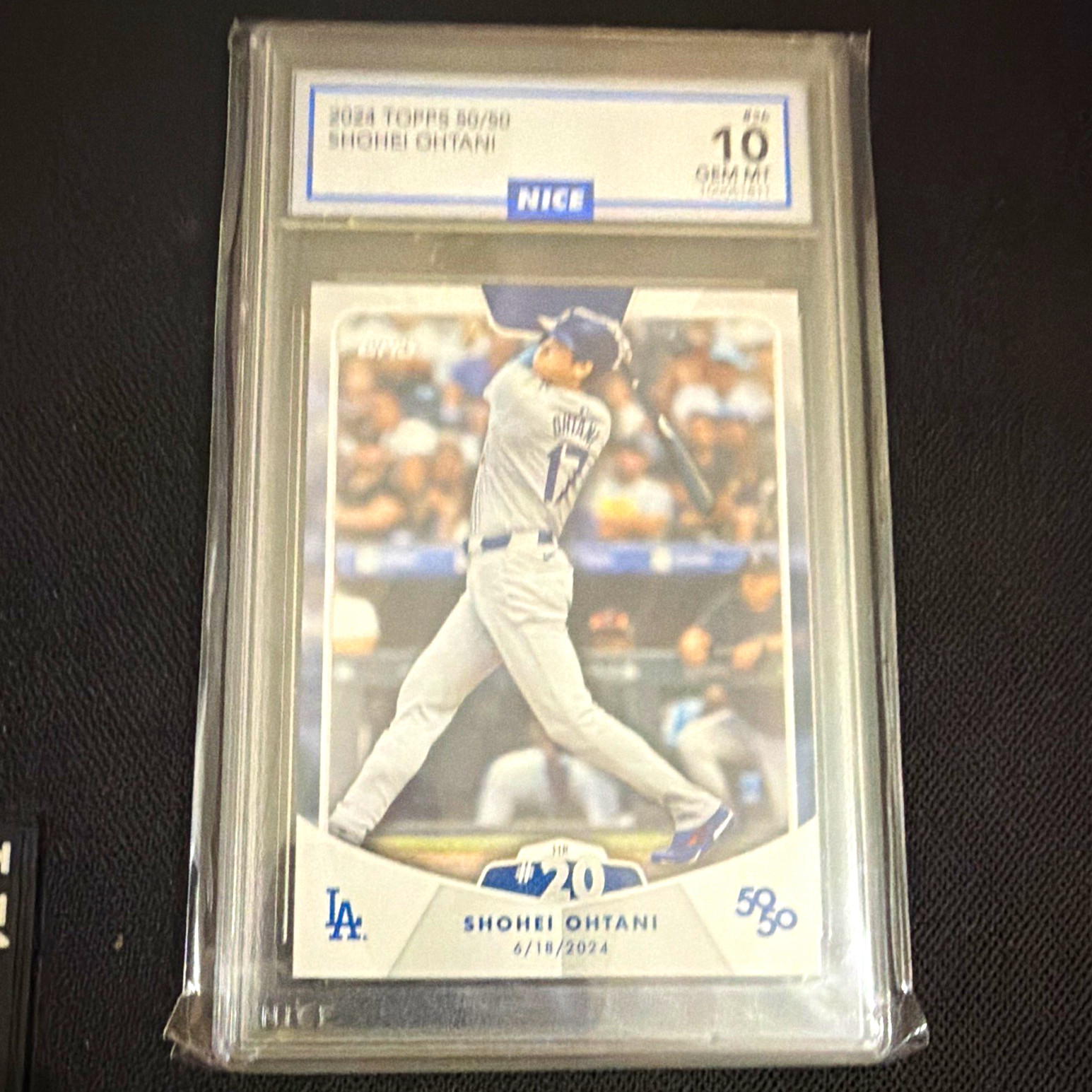 Topps 2024 Topps 50/50 Shohei Ohtani #20 Graded Los Angeles Dodgers