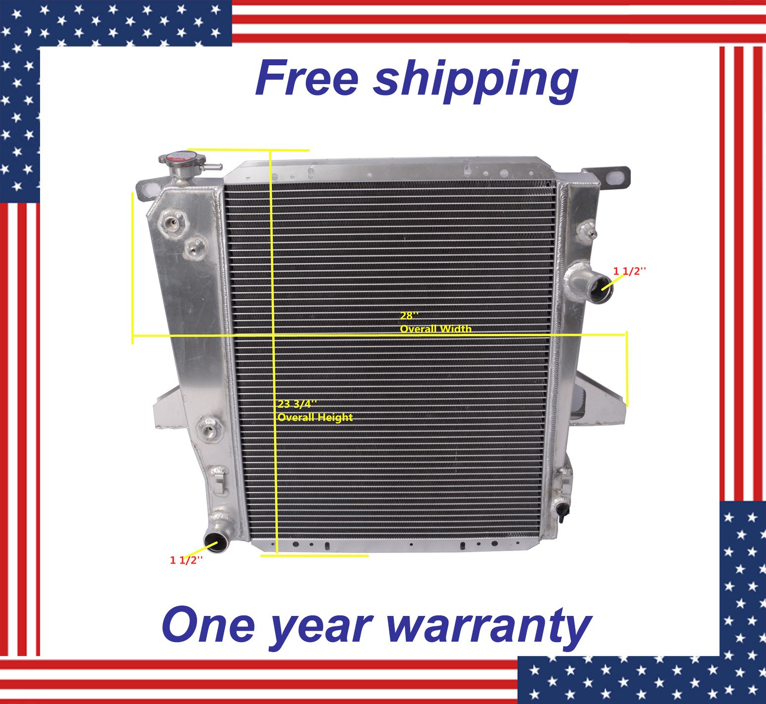Aluminum Radiator for Ford Ranger XLT STX Sport 2-Door 3.0L 4.0L  1995-1997 1996