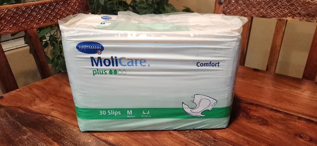 Vintage 2013 MoliCare Comfort Plus 30ct Bag - Medium - Plastic PE Center - RARE
