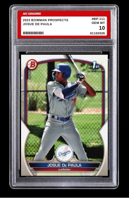 2023 1st Bowman Prospects Josue De Paula Rookie Card Card #BP-111 Mint Graded 10 2023 1st Bowman Prospects Josue De Paula Rookie Card Card #BP-111 Mint Graded 10
