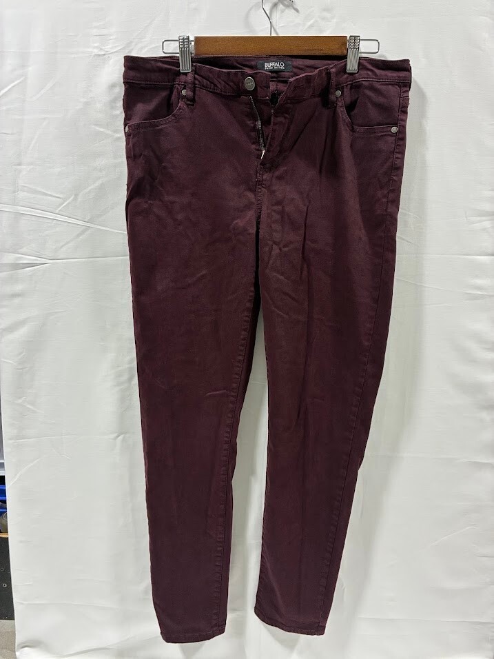 Buffalo David Bitton Women\'s Vale Mid-Rise Stretch Skinny Jeans Size 12/32 in Pl