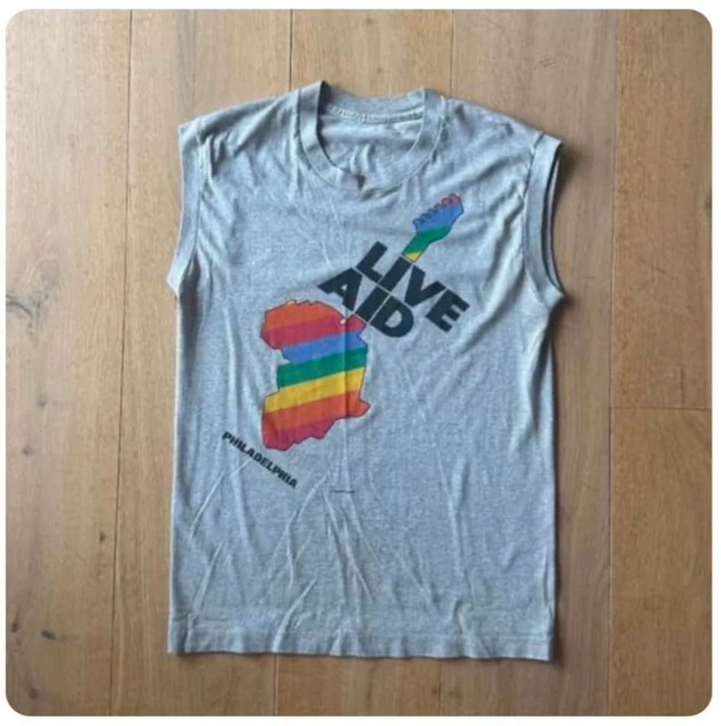 RARE vintage 1985 Live Aid Tank RARE vintage 1985 Live Aid Tank
