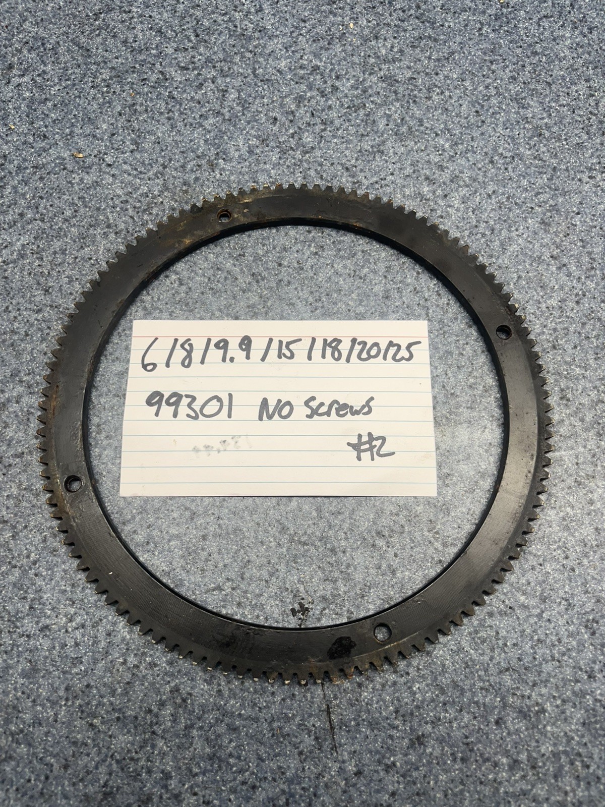Mercury 99301 Flywheel Ring Gear 6-8-9.9-15-25 HP Mariner E-start No Screws #1 Mercury 99301 Flywheel Ring Gear 6-8-9.9-15-25 HP Mariner E-start No Screws #1
