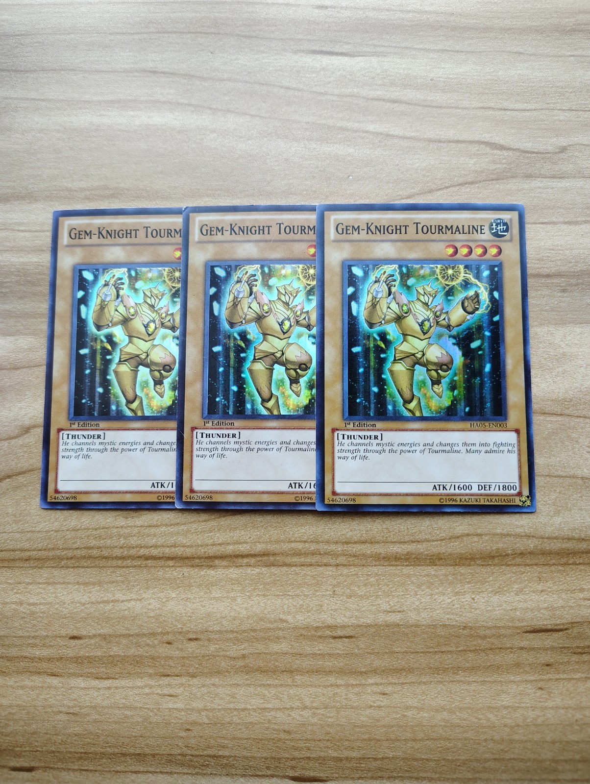 Yu-Gi-Oh - Gem-knight Tourmaline 3X - Super Rare / Holo - HA05-EN003