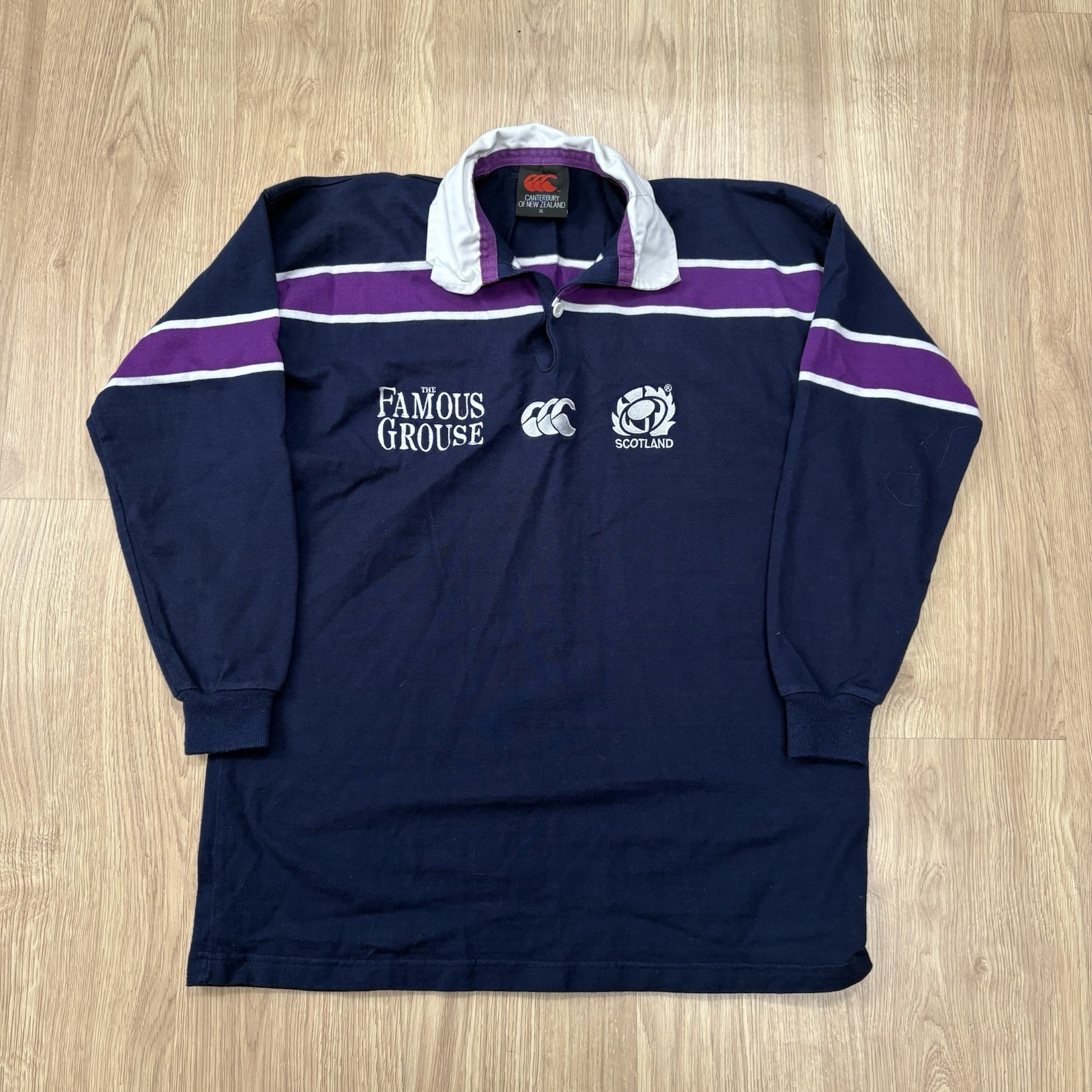 2000-2002 SCOTLAND RUGBY UNION SHIRT JERSEY LONG SLEEVE CANTERBURY sz L MEN 2000-2002 SCOTLAND RUGBY UNION SHIRT JERSEY LONG SLEEVE CANTERBURY sz L MEN