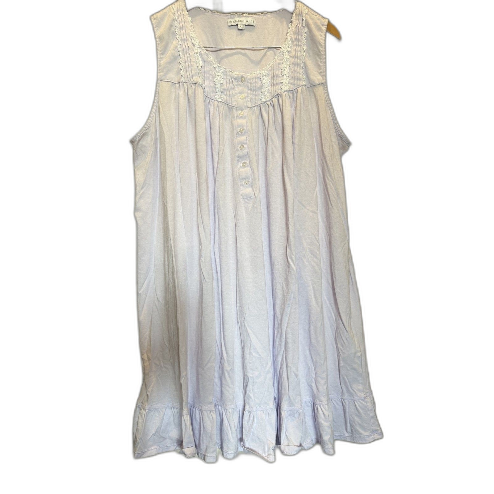 Eileen West Lilac Nightgown XL Cotton/Modal Stretch