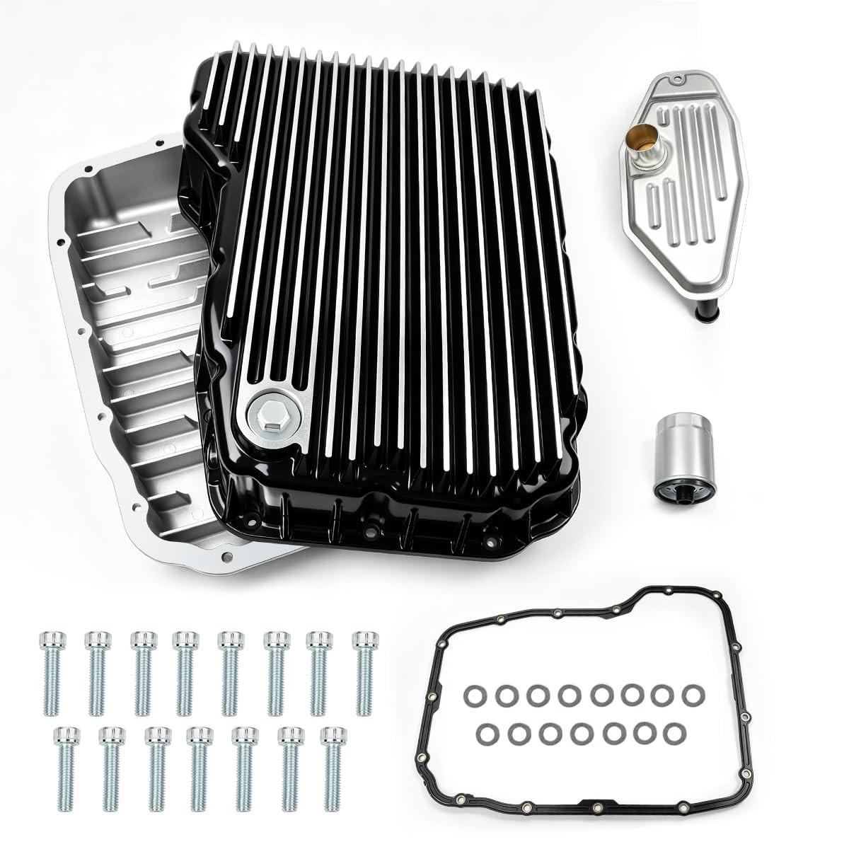 Heavy-Duty 68RFE Transmission Oil Pan for 2007-2025 Ram 2500 3500 6.7L 228052100