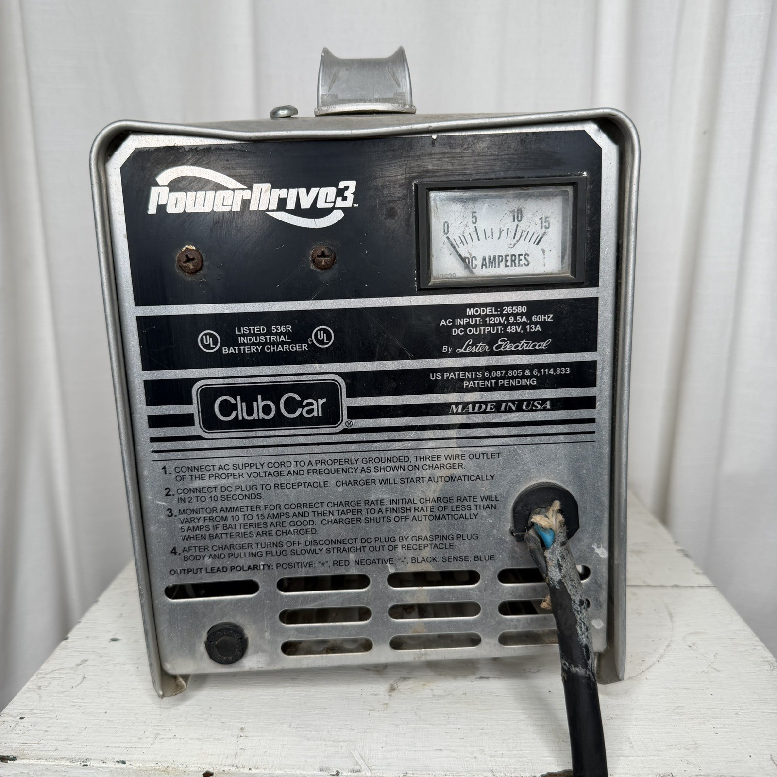 Club Car Power Drive3 Golf Cart Charger 48V Model #26560 Club Car Power Drive3 Golf Cart Charger 48V Model #26560