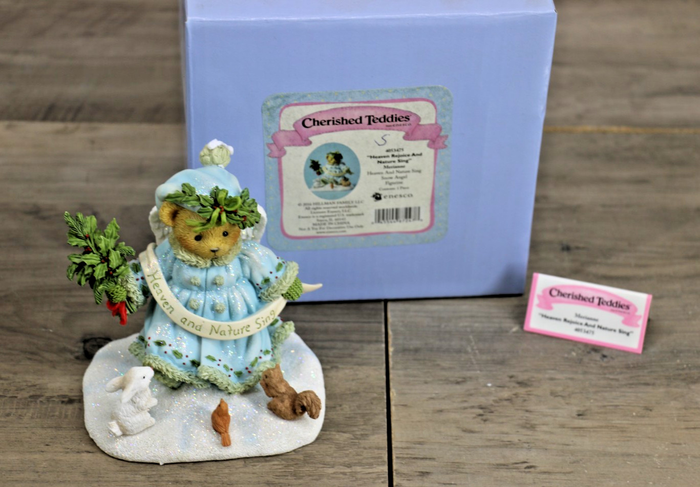 Cherished Teddies Merianne 4053475 Heaven Rejoice Nature Sing 2016 Signed Box