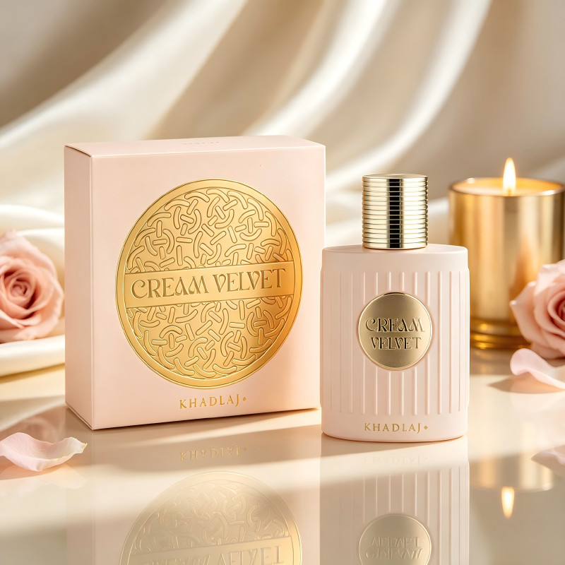 Khadlaj Cream Velvet Eau de Parfum ForWomen,Creamy Gourmand Floral Perfume,100ml