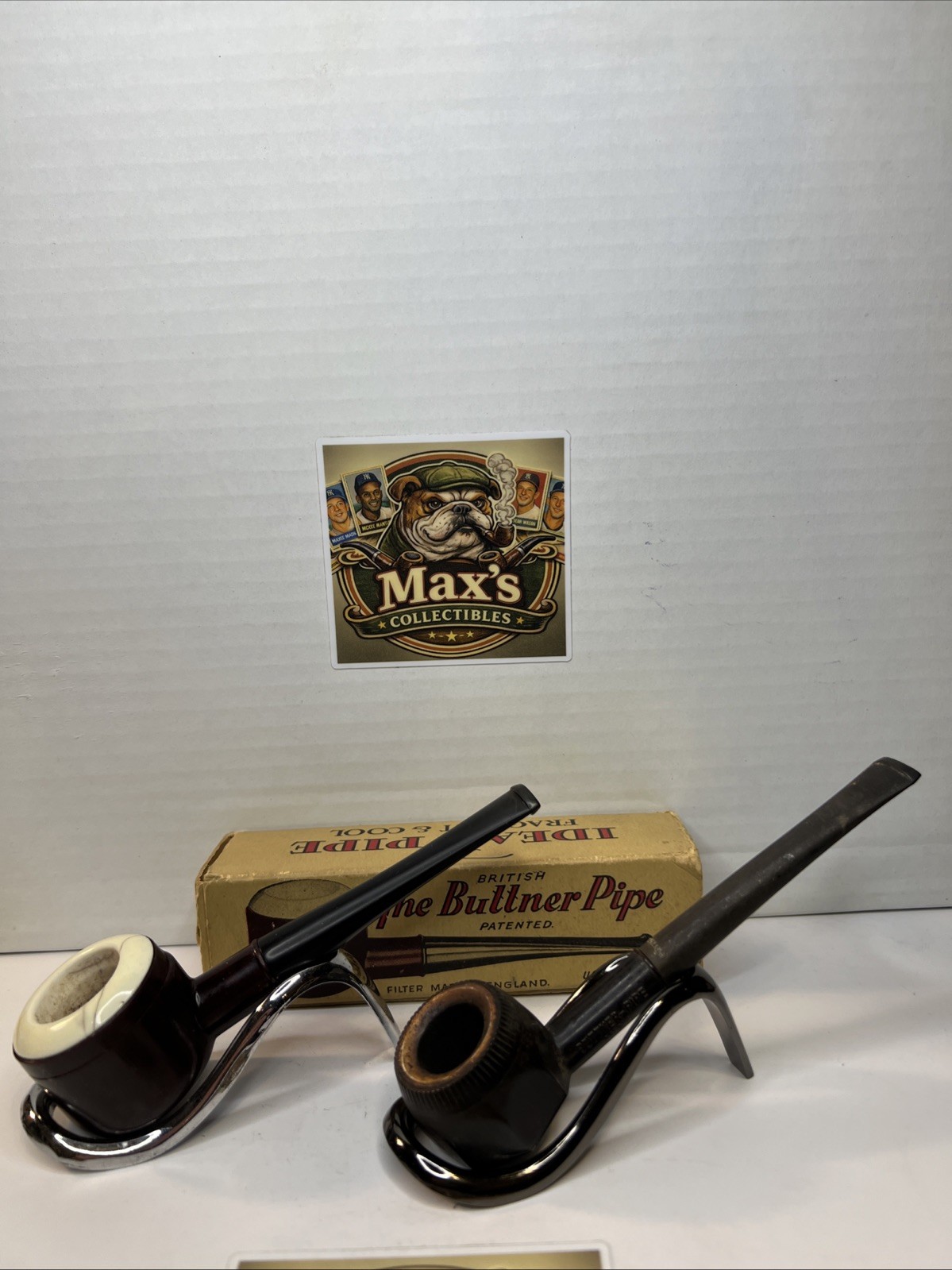 Extremely Rare 1930’s-1940’s Buttner Pipes With Box And Papers