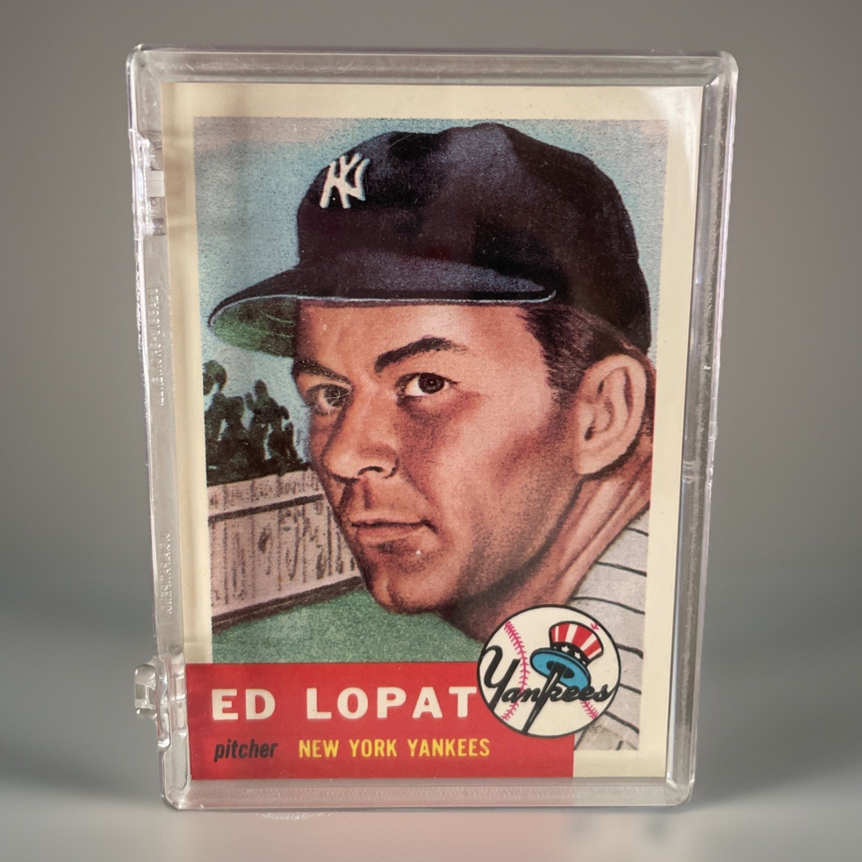 1953 TOPPS #87 ED LOPAT NEW YORK YANKEES BASEBALL CARD 1953 TOPPS #87 ED LOPAT NEW YORK YANKEES BASEBALL CARD