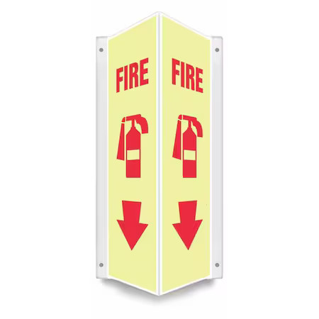 Condor 480Z28 High Visibility Safety Sign, 18 In Height, 7 1/2 In Width, Petg, Condor 480Z28 High Visibility Safety Sign, 18 In Height, 7 1/2 In Width, Petg,