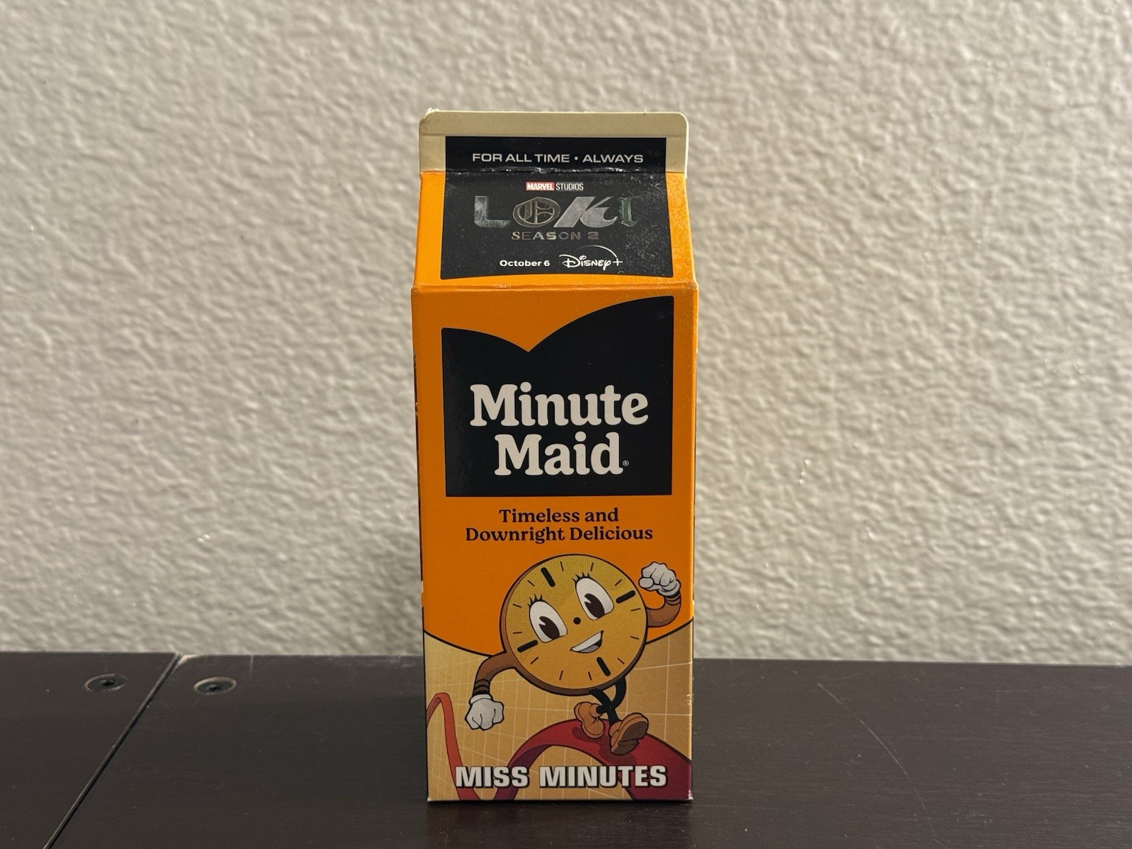 Loki Season 2 Miss Minutes Minute Maid Orange Juice Caron Collectible - NEW RARE