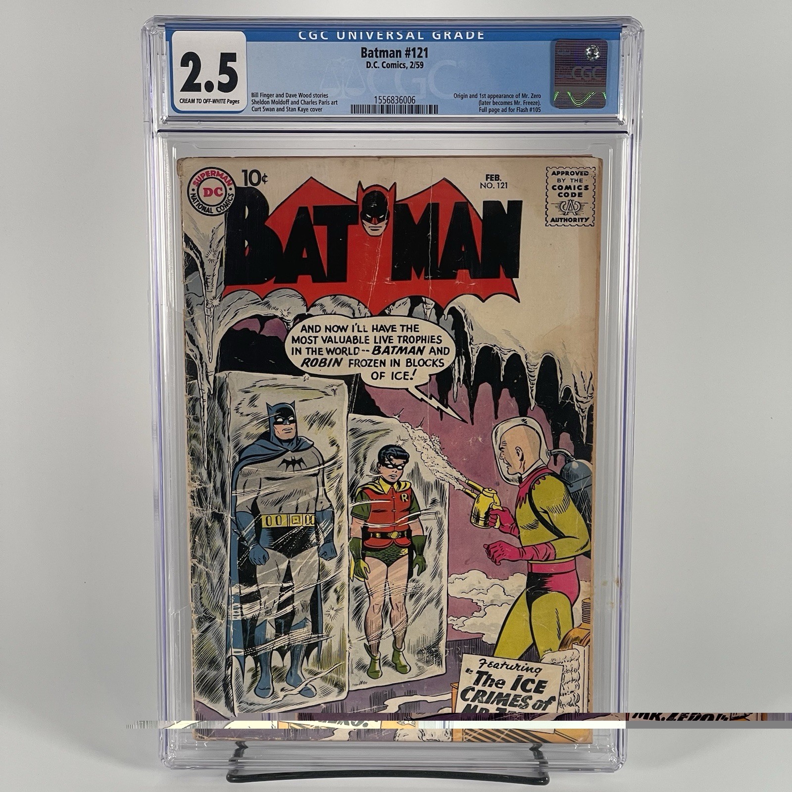 Batman #121 CGC 2.5 - First Mr Freeze - DC Comics - (1959)