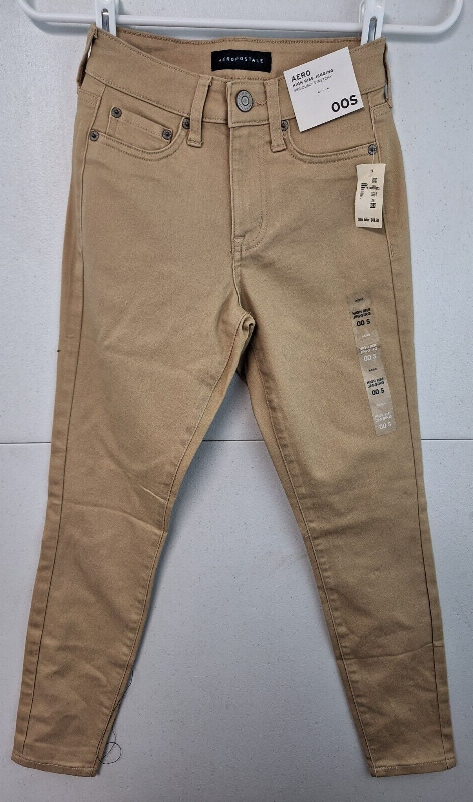 Lot of 2 Aeropostale 00S Tan Seriously Stretchy High-Waisted Uniform Jegging NWT Lot of 2 Aeropostale 00S Tan Seriously Stretchy High-Waisted Uniform Jegging NWT