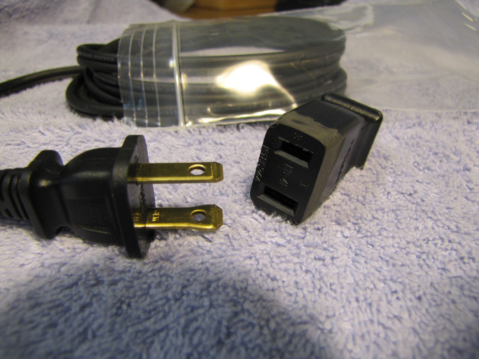 Generic Replacement Power Cord Reel to Reel 2 Prong \