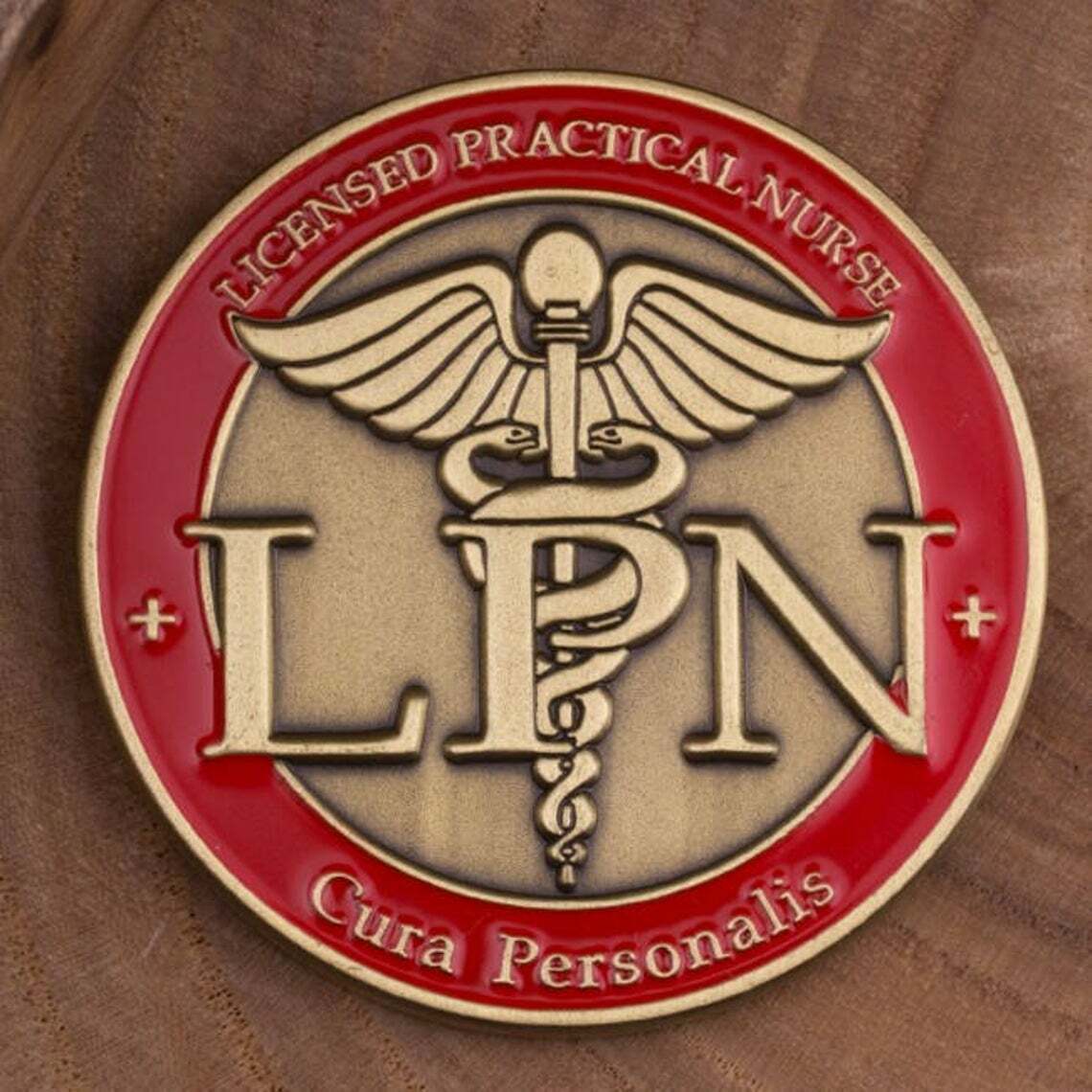 Licensed Nurse Pratical Nurse Challenge Coin LPN - Cura Personalis
