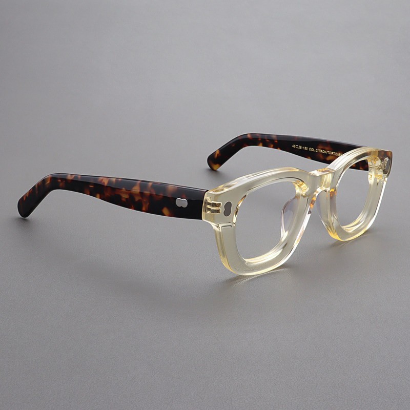 Premium Thick Acetate Eyeglass Frames Reading Glasses Unisex Retro Glasses Frame