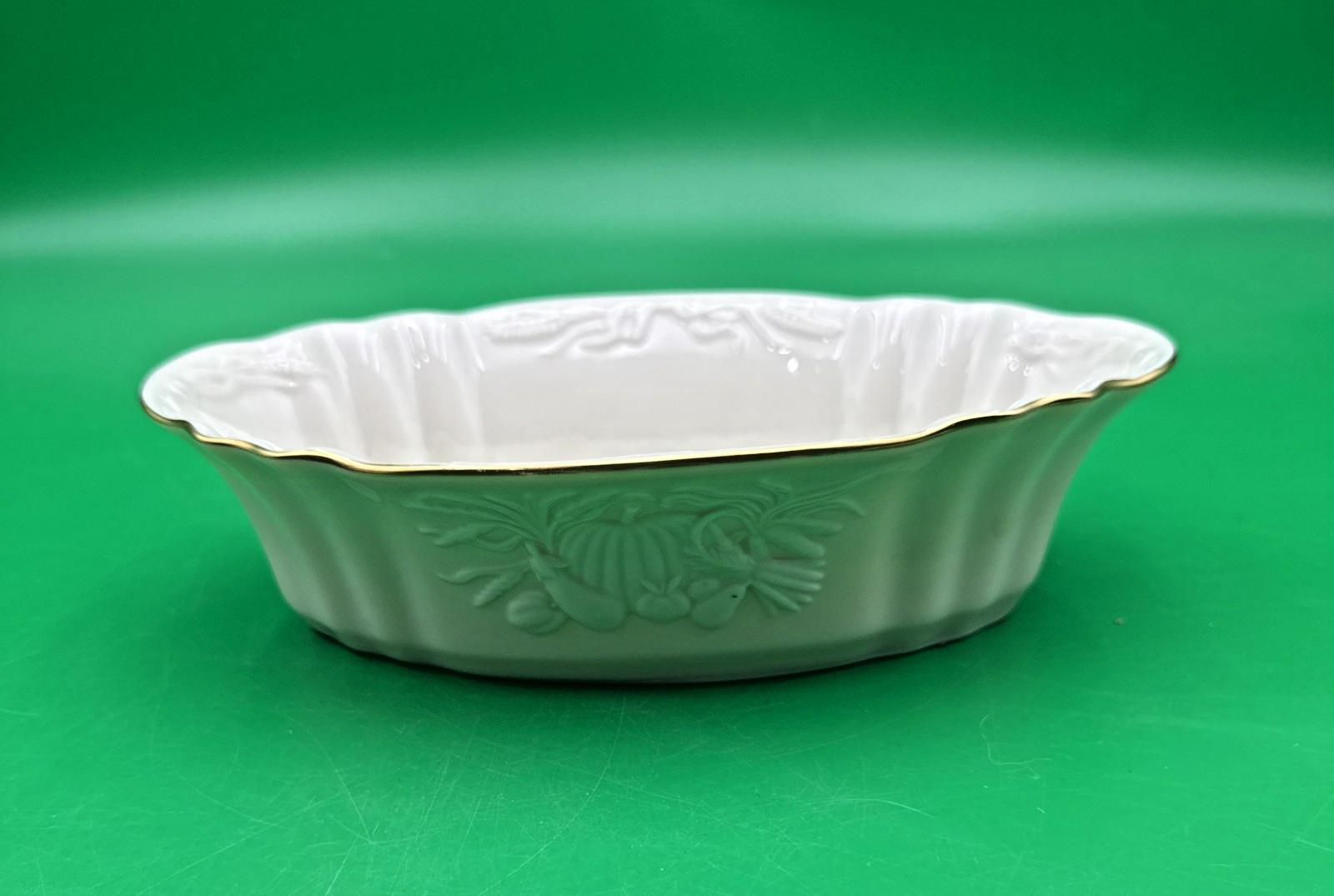 Vintage Lenox Fine China Harvest Server Vegetable Bowl  8.5\