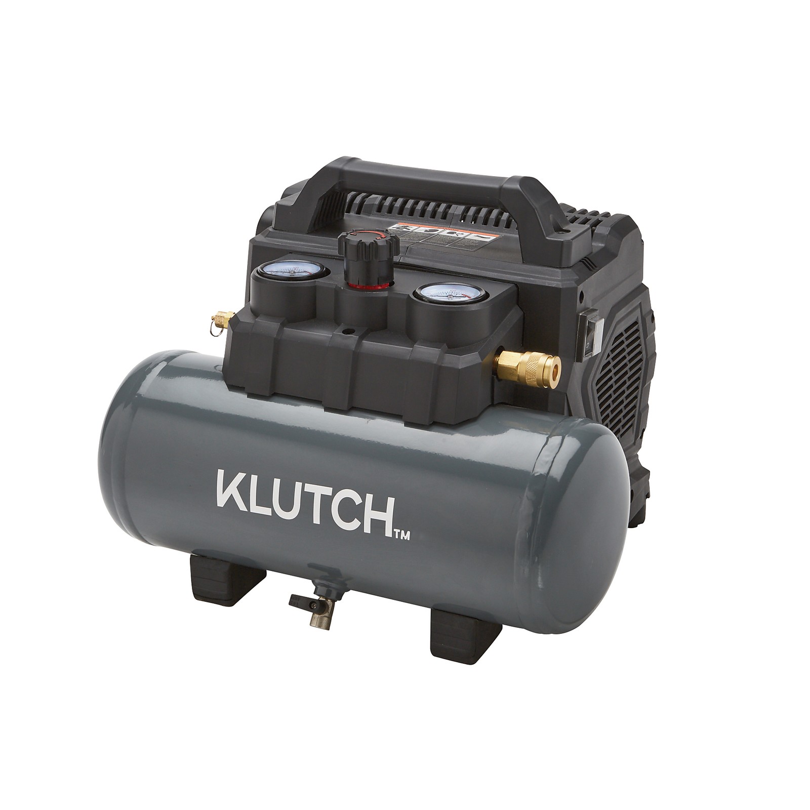 Klutch Portable Air Compressor, KLiQ 20V, 2 Gallons, 125 PSI, Brushless,
