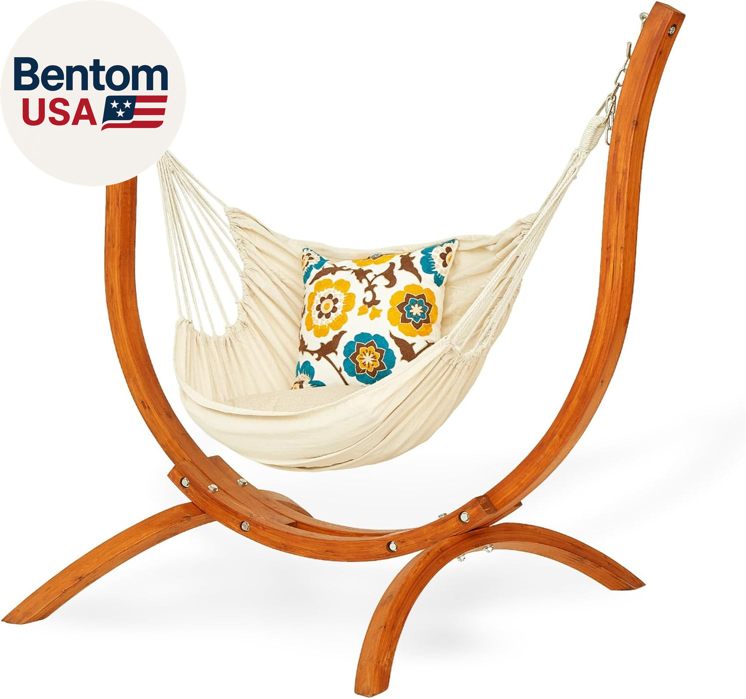 Premium Wooden Hammock Stand Only (500 Lbs/226Kg), Sun Protection & Rain Resista Premium Wooden Hammock Stand Only (500 Lbs/226Kg), Sun Protection & Rain Resista