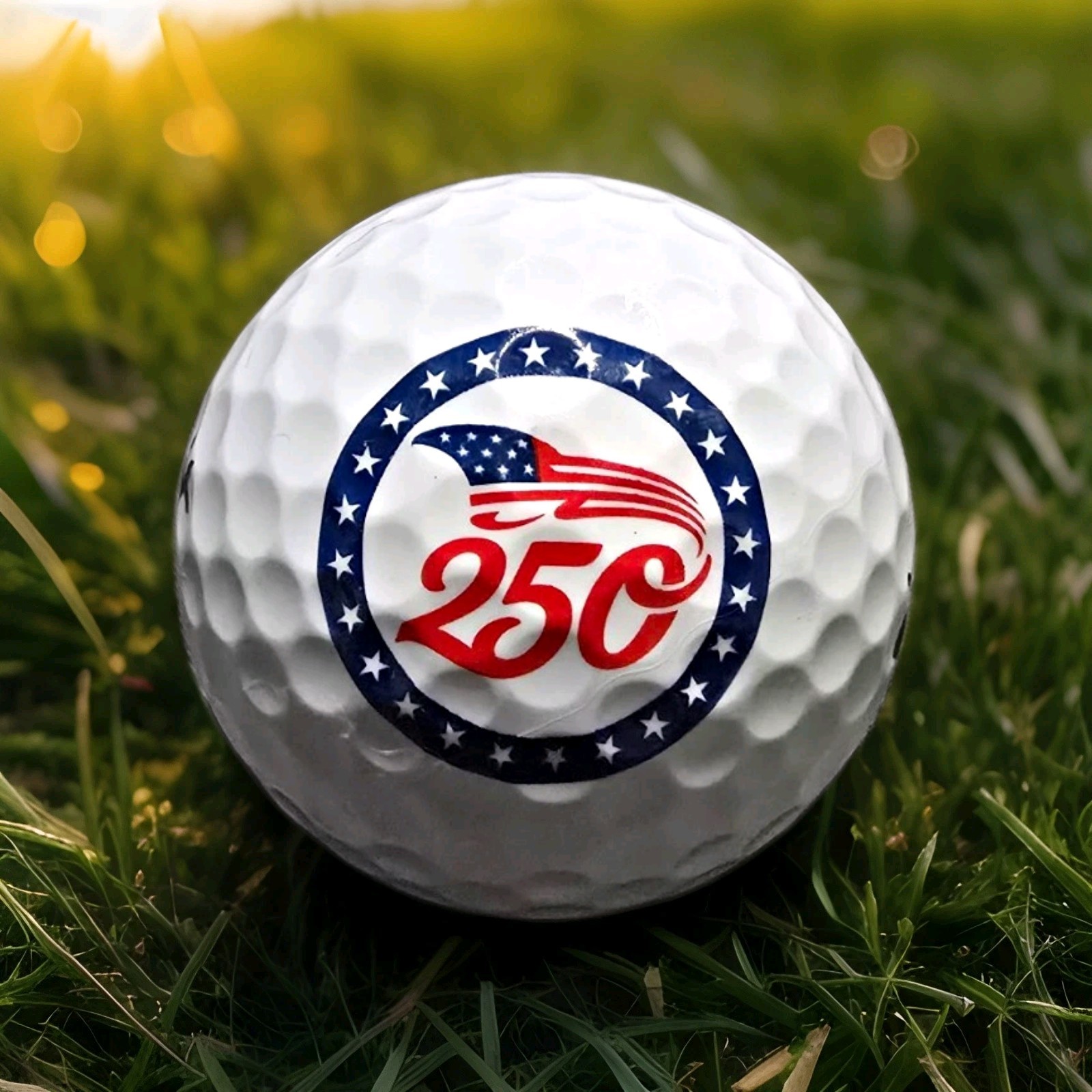Volvik Power Soft Golf Ball - White/Red/Blue, 250 \