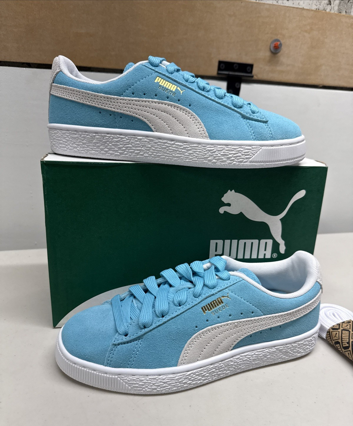 Puma Suede Classic XXI Maersk 388728-01 Bluefish/White Sz US Men\'s 6 Women\'s 7.5