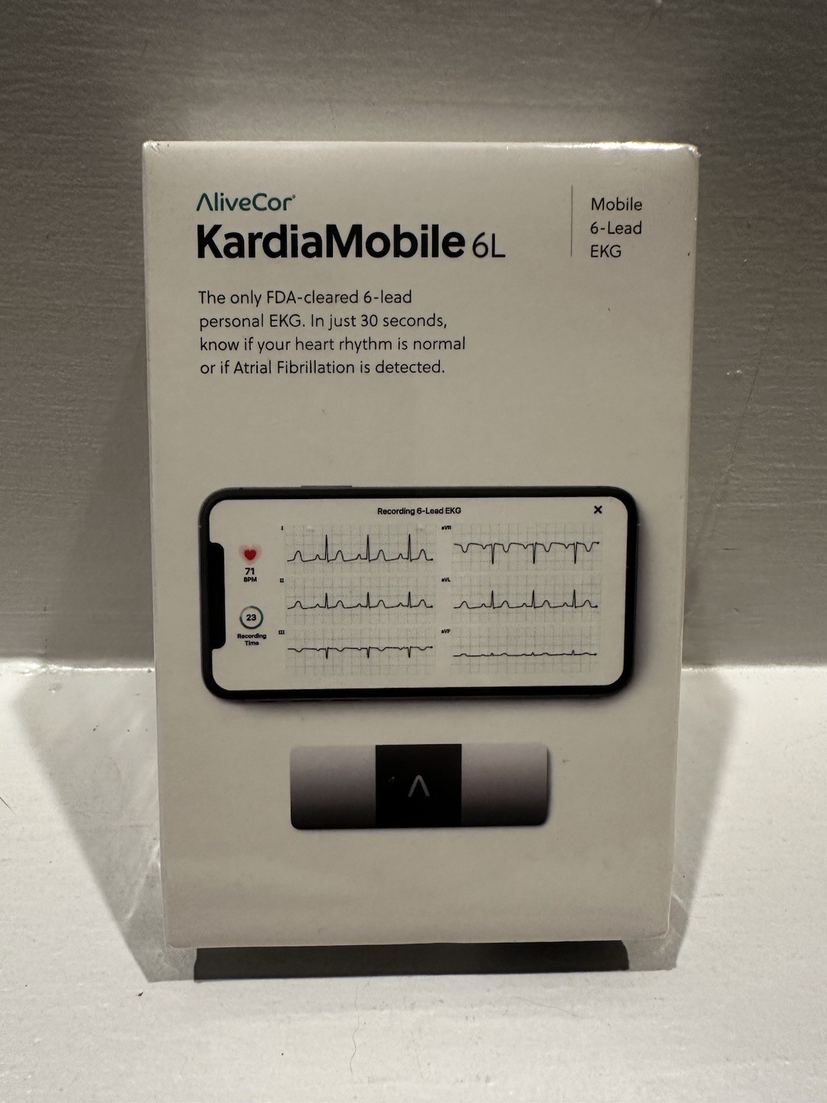 KardiaMobile 6L 6-Lead Personal EKG Monitor FDA-Cleared AFib Detector NEW SEALED