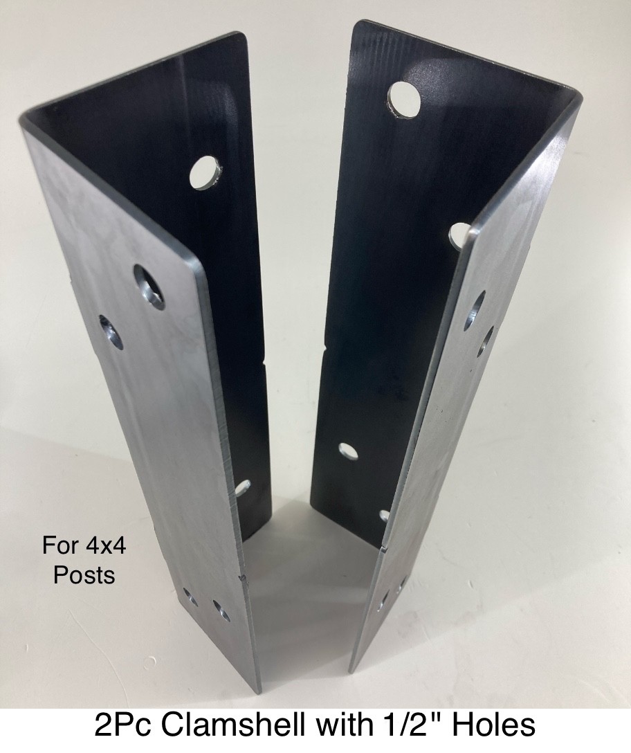 PostHugger™ 2Pc Clamshell™ Union Splice Bracket for 4x4\'s, 4x6\'s or 6x6\'s