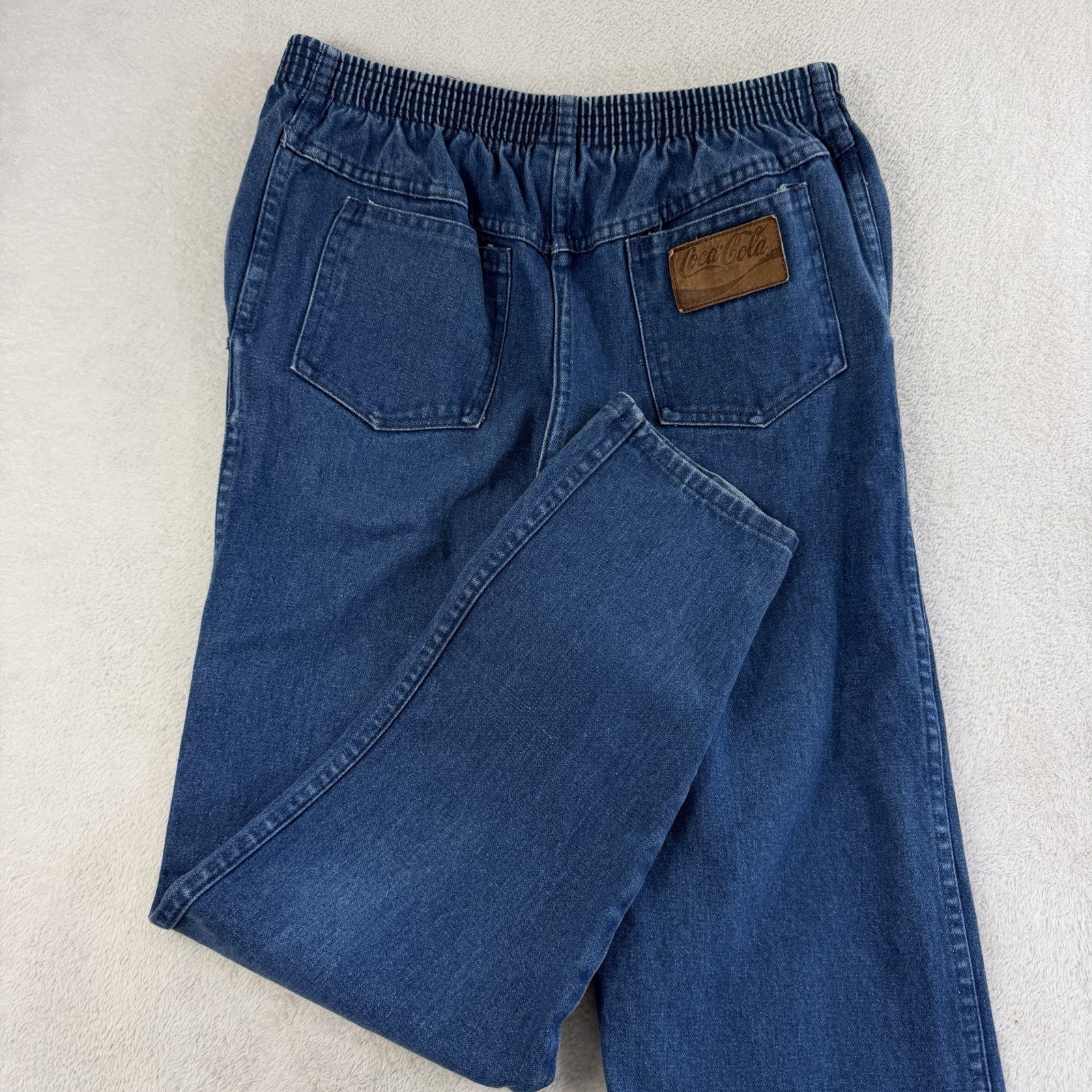 Vintage Coca Cola Jeans Womens 4 USA High Rise Adjustable Snap Waist 80s 90s