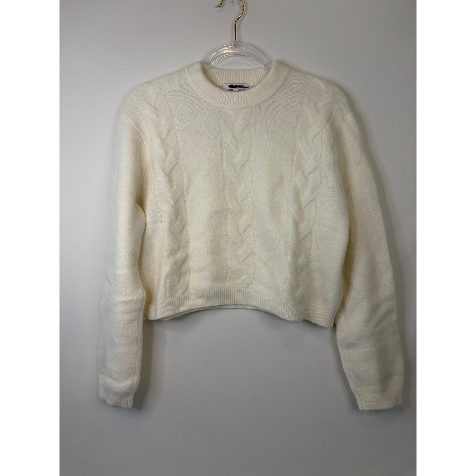 Madewell CloudSoft Drop-Shoulder Sweater Antique Cream Size XS NEW