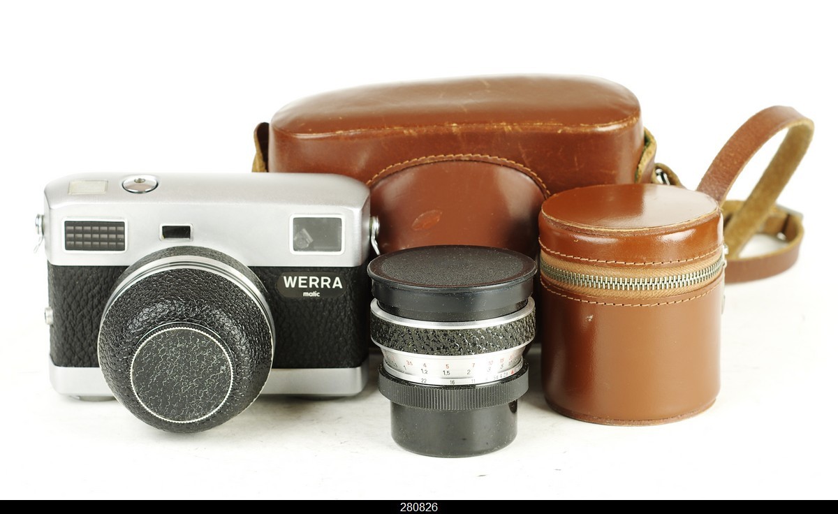 Carl Zeiss Werra Matic Black Rangefinder Camera  Tessar 50mm Flektogon 35mm