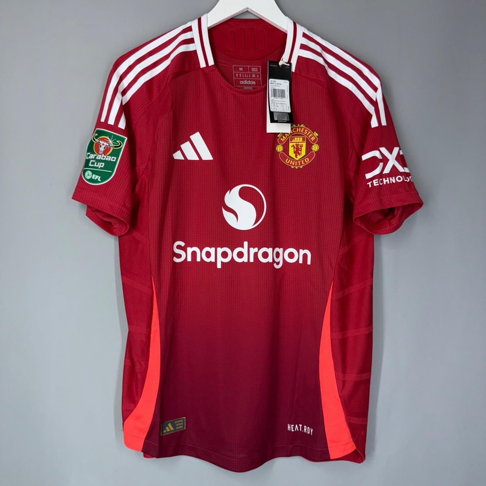 BNWT MANCHESTER UNITED 2024 2025 HOME AUTHENTIC JERSEY SHIRT #8 B. FERNANDES