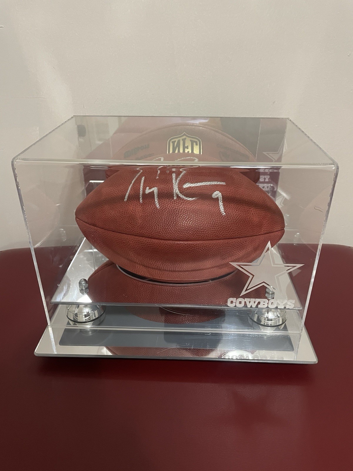 Tony Romo Autographed Wilson NFL The Duke Football Dallas Cowboys JSA COA