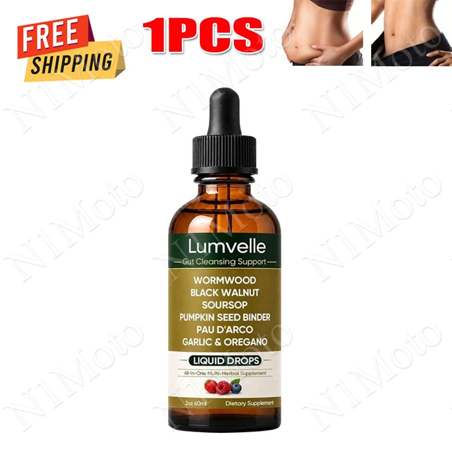 Lumvelle Wild Harvested Wormwood Liquid Drops 60ml Gut Cleanse Digestive Herbal