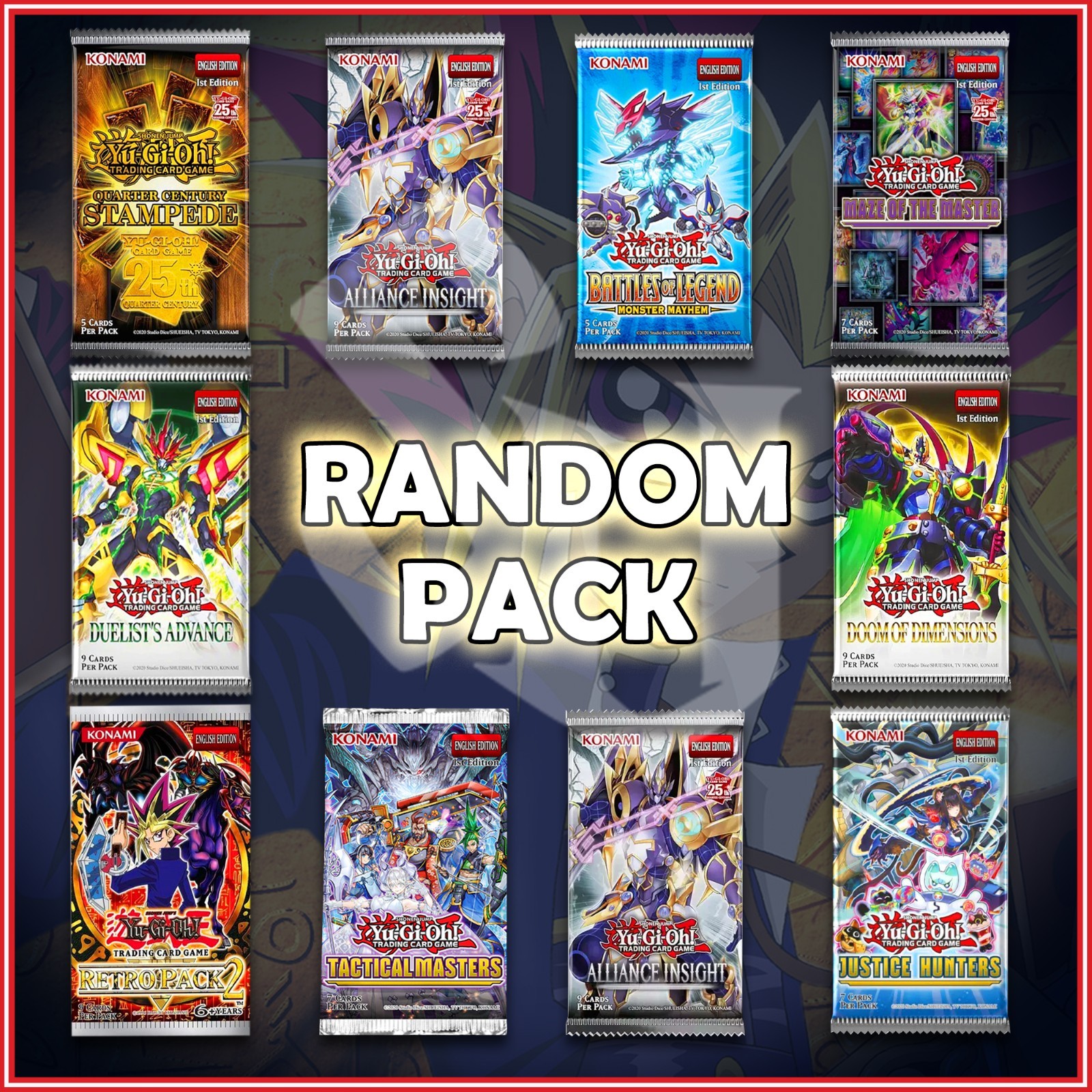 YuGiOh RANDOM PACK BOOSTER Factory Sealed🔥