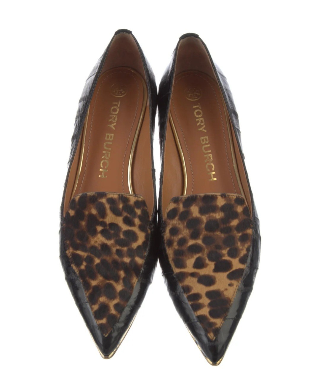 Tory Burch Lila Eel Loafer Ponyhair Leopard Accent Sz9