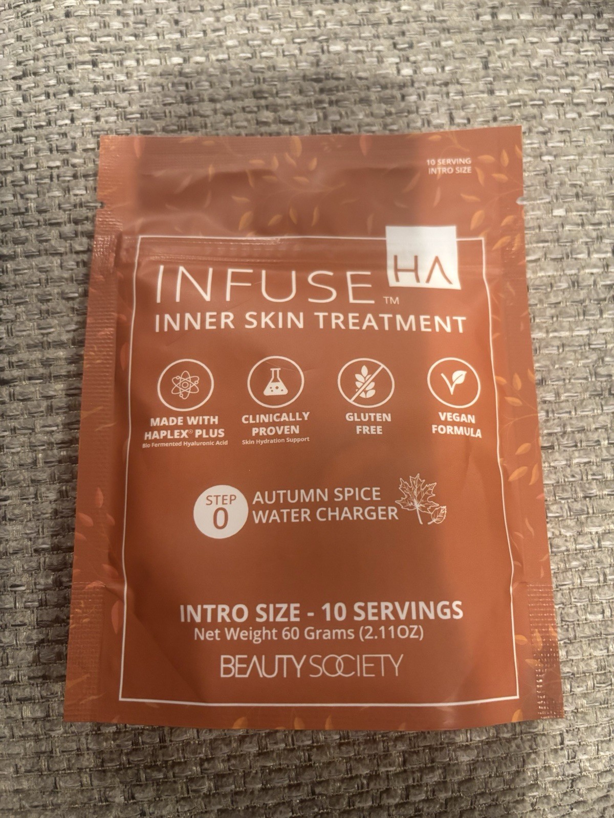 Beauty Society Infuse HA Autumn Spice Water Charger Intro Size