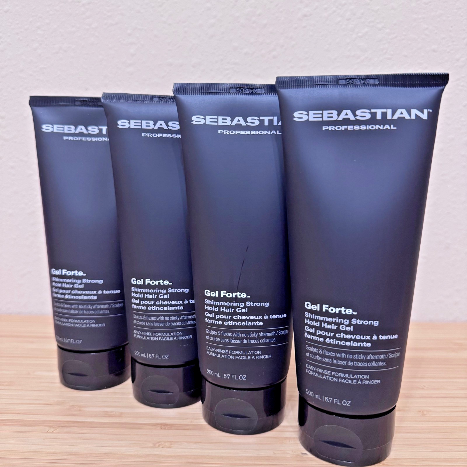 Sebastian Gel Forte Strong Hold Gel   Set of 4   6.8 oz each   new fresh