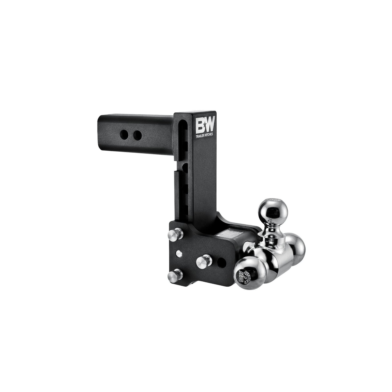 B&W Trailer Hitches Tow & Stow Adjustable Trailer Hitch Ball Mount - Fits 2.5...