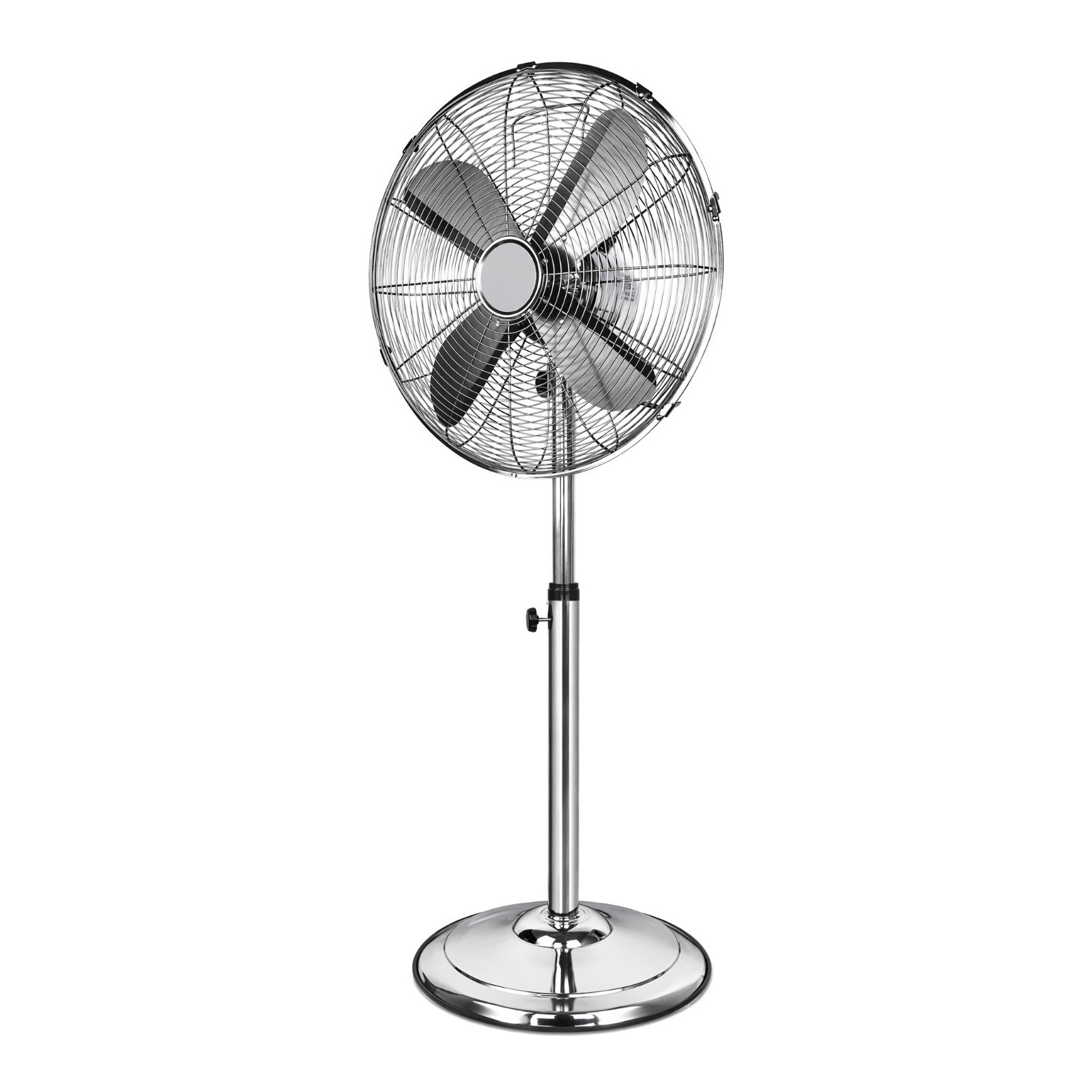 16 inch Pedestal Fan, Oscillating Standing Fan with 3 Speeds Silver metal stand 16 inch Pedestal Fan, Oscillating Standing Fan with 3 Speeds Silver metal stand