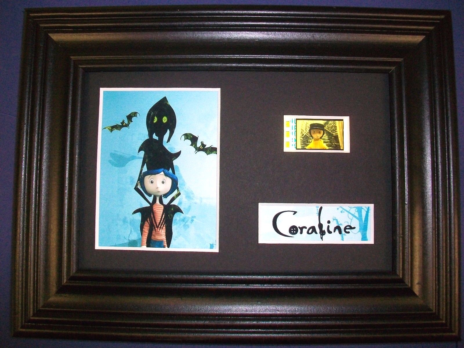CORALINE Framed Movie Film Cell Memorabilia Compliments poster dvd animation