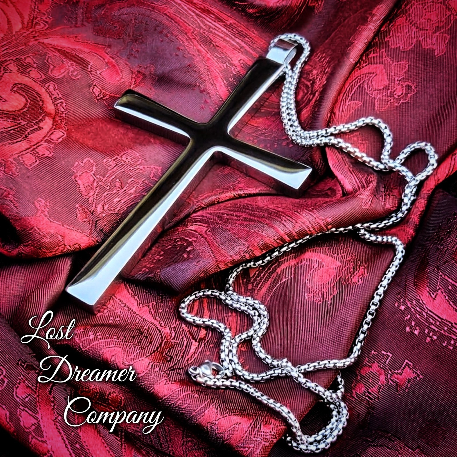 Black Sabbath Ozzy Osbourne Cross Necklace Stainless Steel 4 Inch